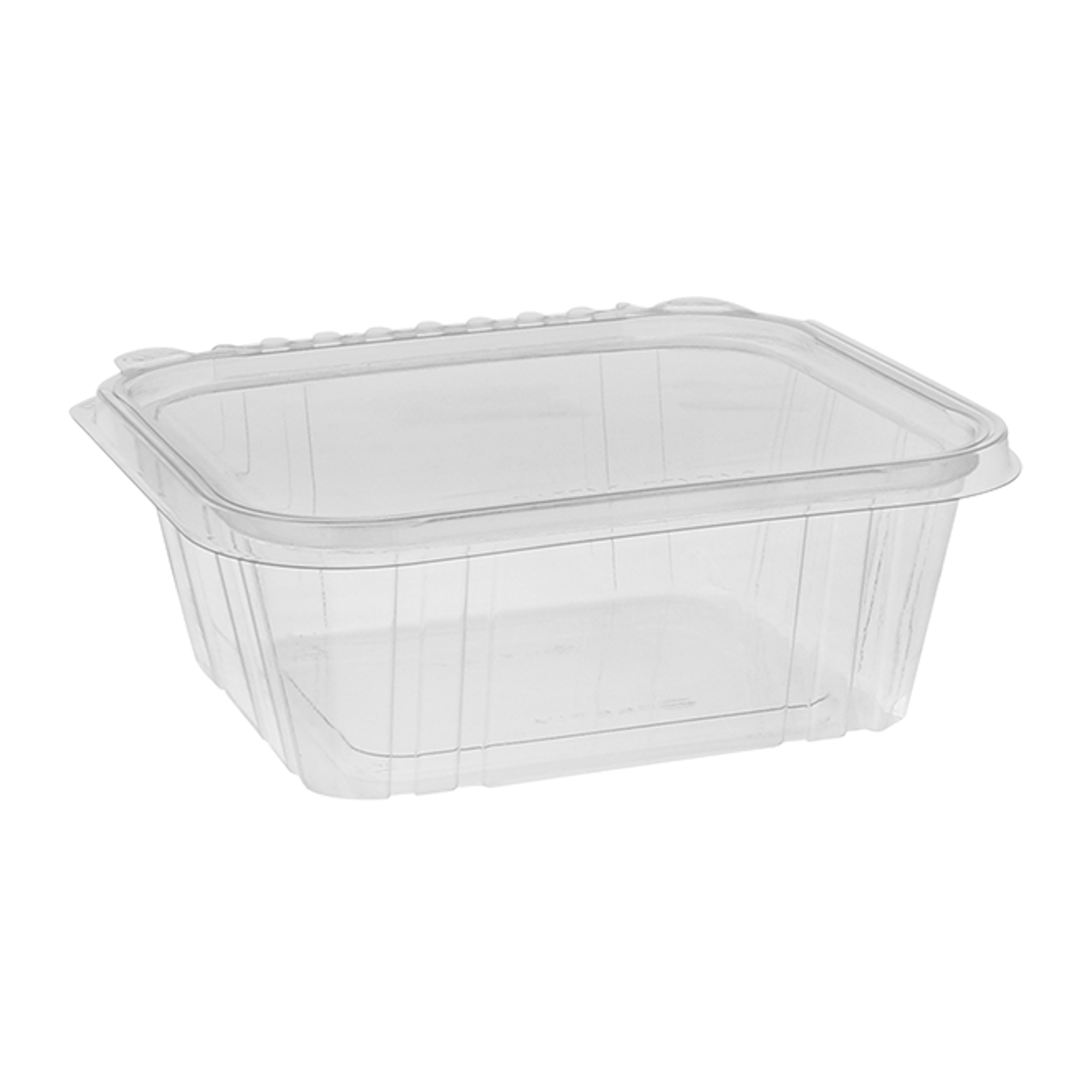 32 oz. Tamper Evident Recycled Plastic Hinged Deli Container