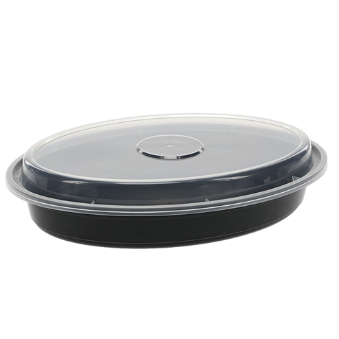 DELItainer® 32 oz. Microwavable Round Takeout Container and Lid Combo