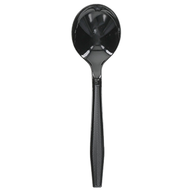 Meadoware® Medium-Heavy Weight Wrapped Plastic Soup Spoons