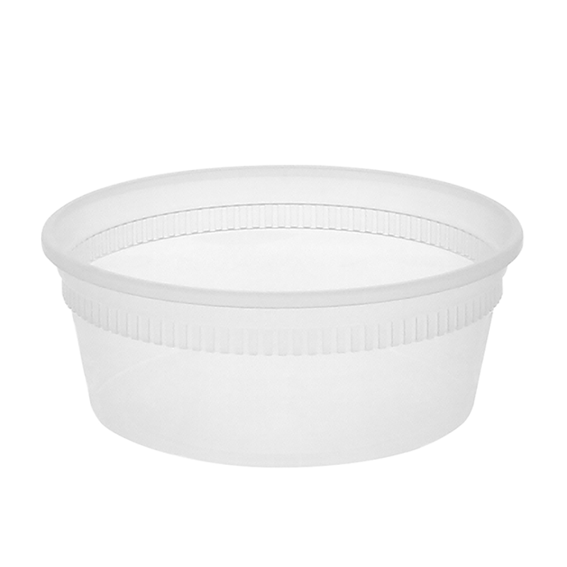 DELItainer® 8 oz. Microwavable Round Takeout Container, Bulk ...