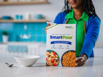 SmartPour package in a kitchen setting