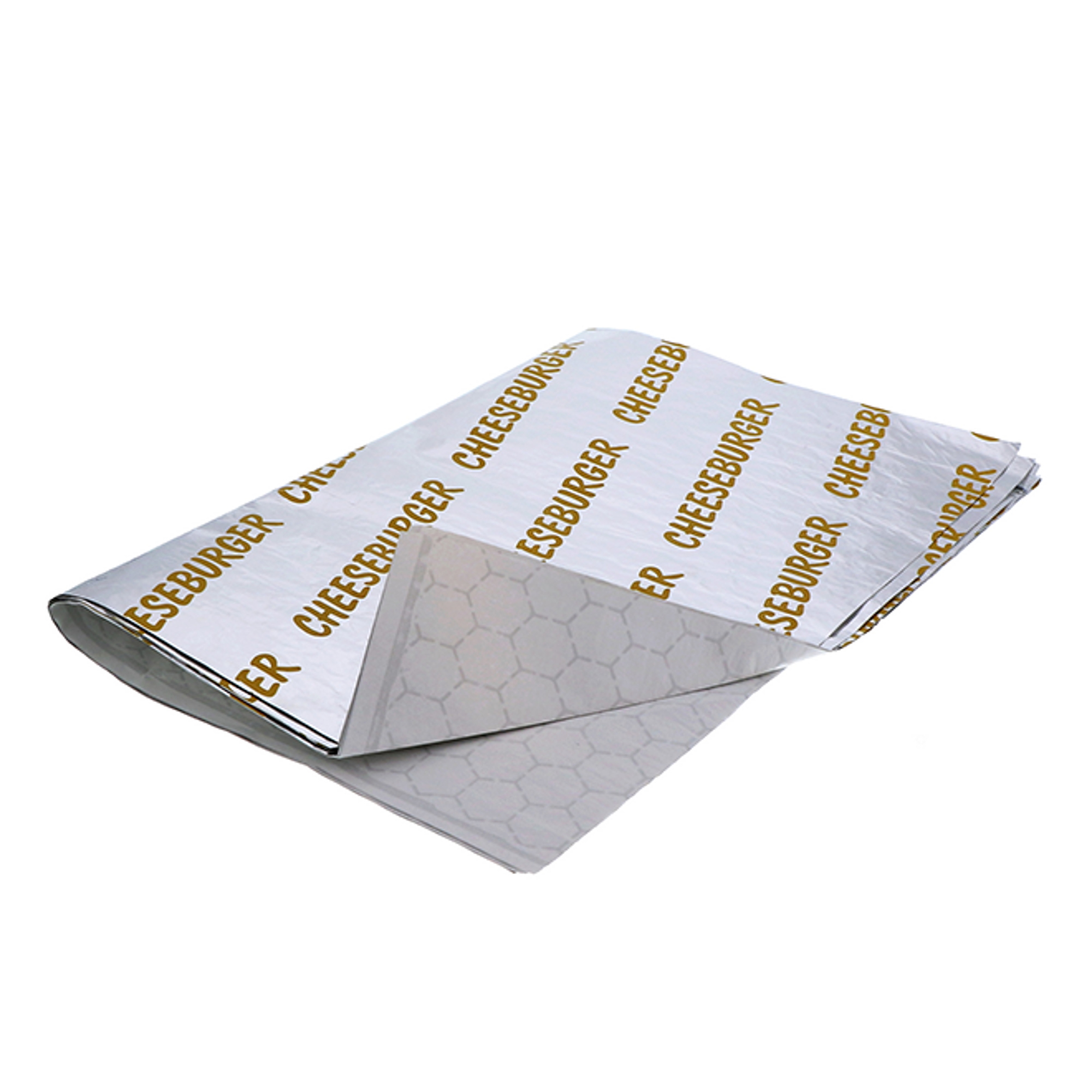 10.5” X 14” Cheeseburger Sandwich Foil Wrap Sheets | Pactiv Evergreen