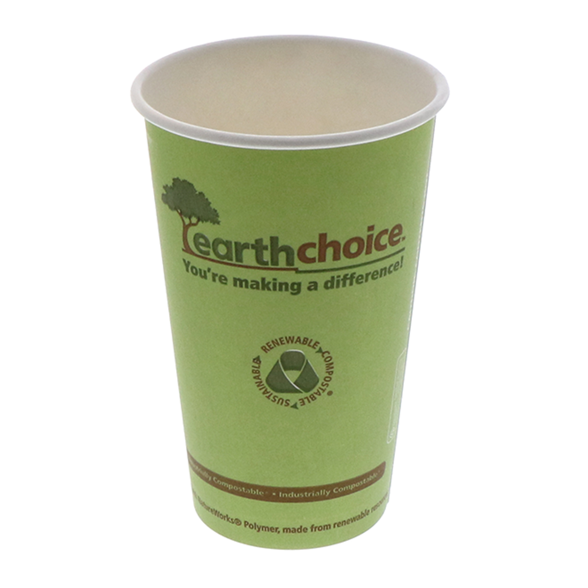 16 Oz. Compostable Bioplastic Drinking Cup