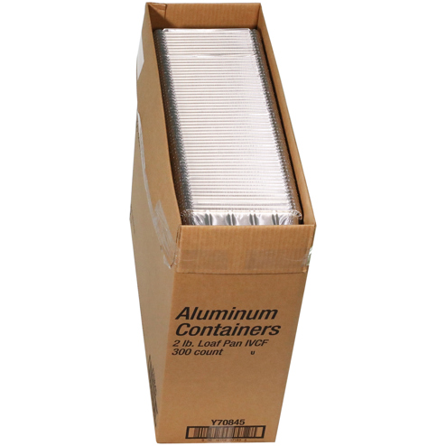 2 Lb. Aluminum Loaf Pan, Silver, 300 ct. | Pactiv Evergreen