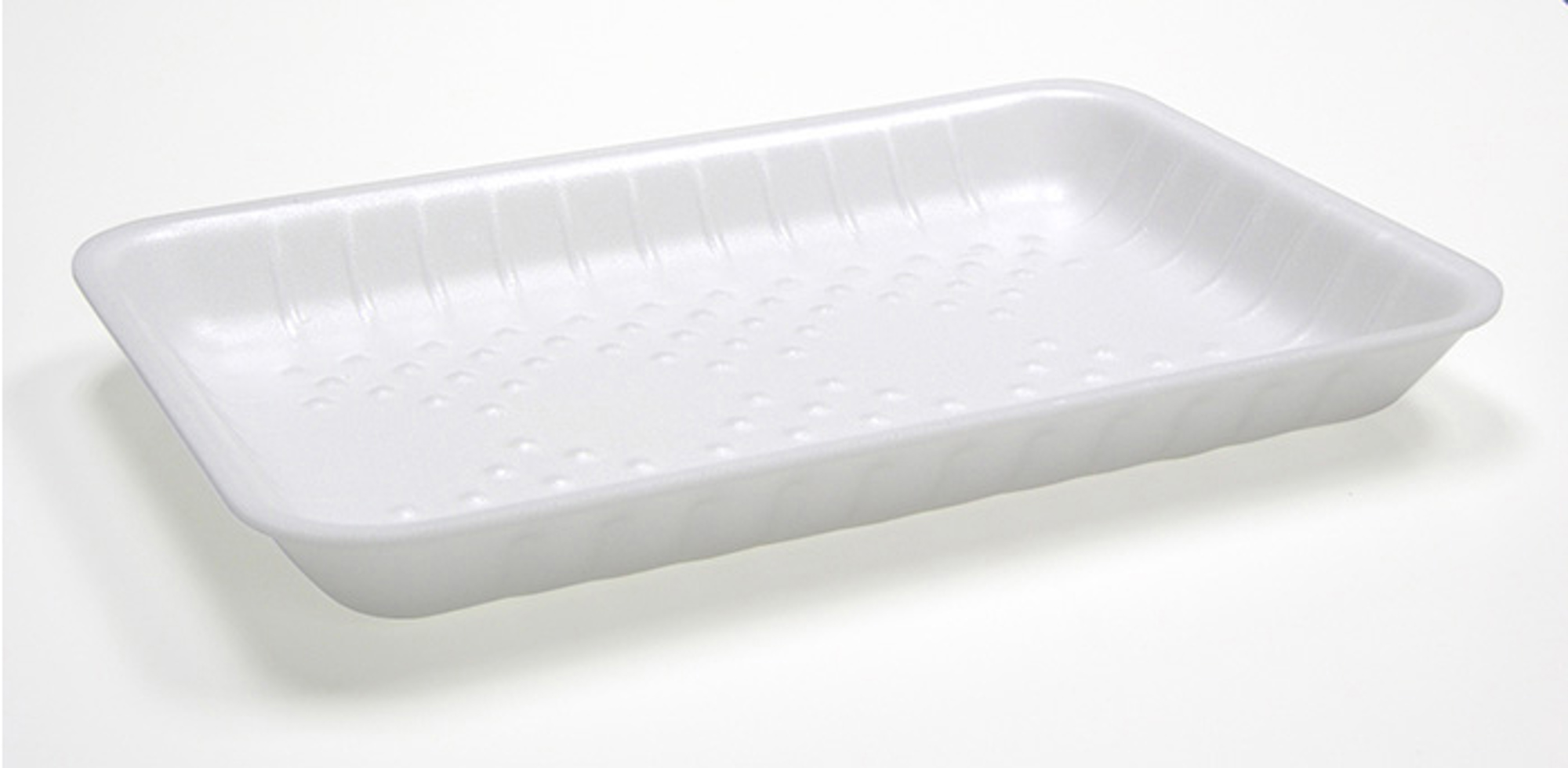 11P Polystyrene Foam Processor Tray | Pactiv Evergreen