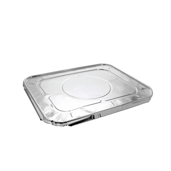 Pactiv Y112045dg Gold Aluminum Foil Full Size Pan Lid - 80 / CS