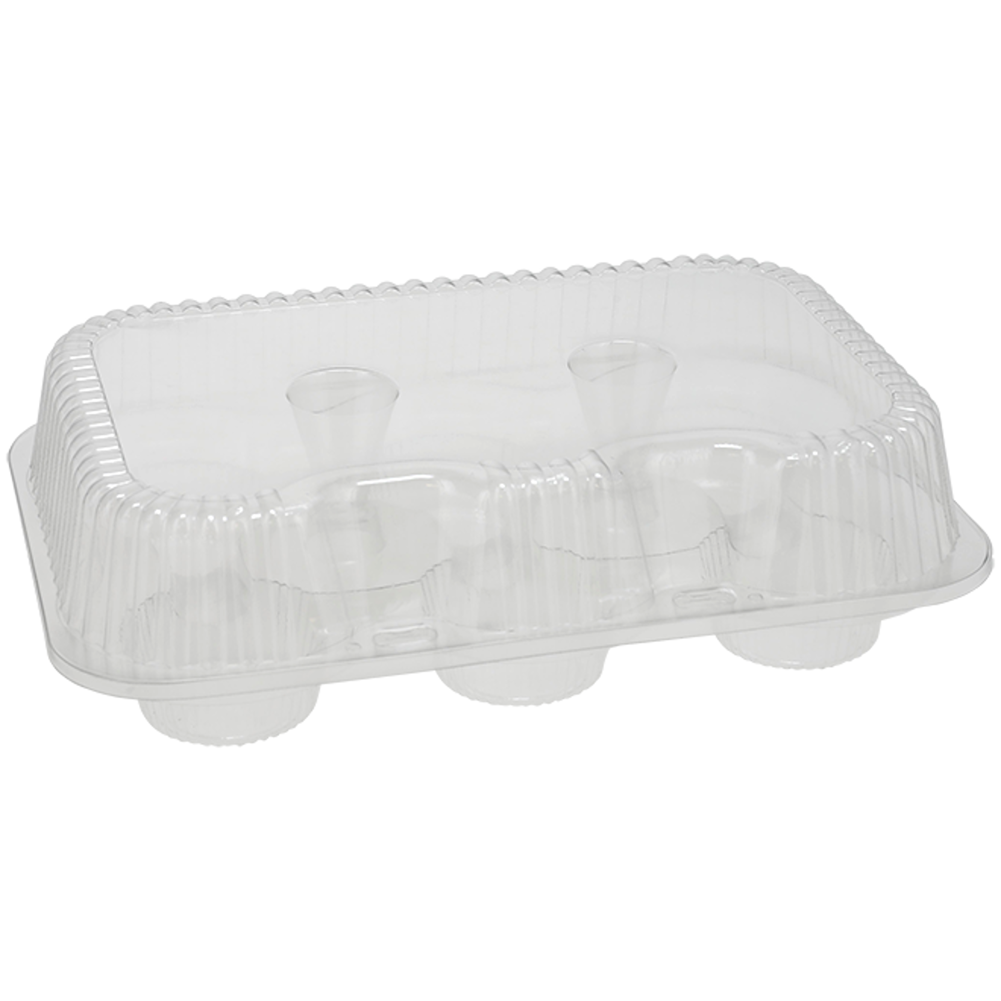 Deep Hinged Lid PET Muffin Container | Pactiv Evergreen